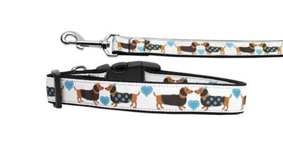 Dog & Cat Nylon Collar or Leash, "Doxie Love"