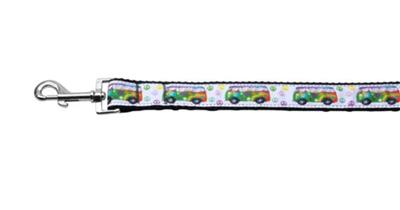 Dog & Cat Nylon Collar or Leash, "Peace Bus"