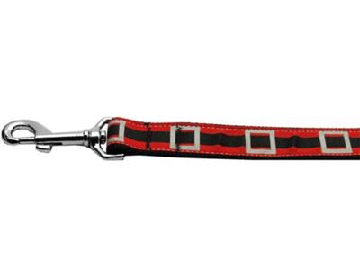 Christmas Dog & Cat Nylon Collar or Leash, "Santa Belt"
