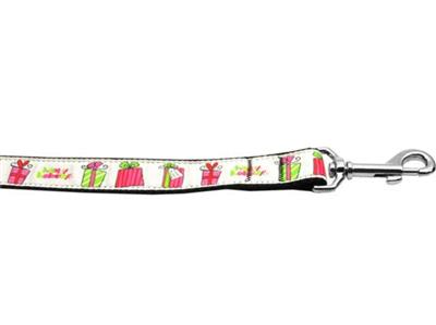 Christmas Dog & Cat Nylon Collar or Leash, "All Wrapped Up"