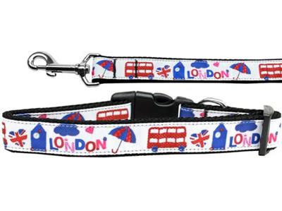 Dog & Cat Nylon Collar or Leash, "London Town"