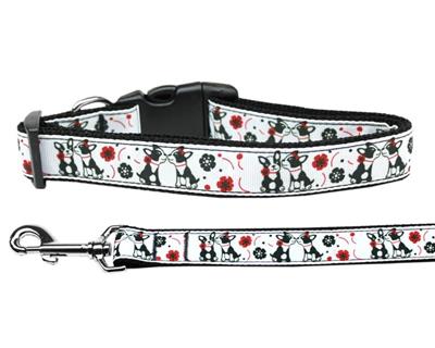 Dog & Cat Nylon Collar or Leash, "French Love"