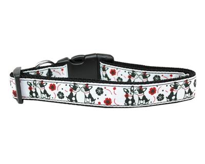 Dog & Cat Nylon Collar or Leash, "French Love"