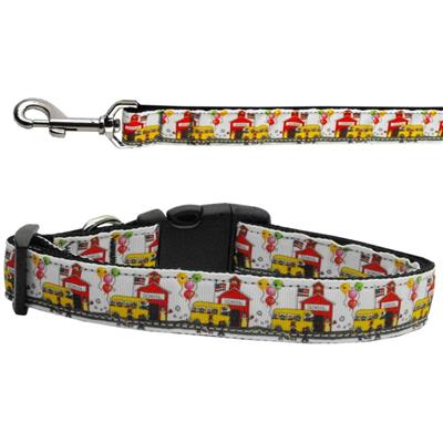 Dog & Cat Nylon Collar or Leash, "School Days"