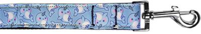 Dog & Cat Nylon Collar or Leash, "Narwhals"