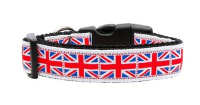 Dog & Cat Nylon Collar or Leash, "Tiled Union Jack"