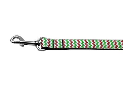 Christmas Dog & Cat Nylon Collar or Leash, "Christmas Sparkle Chevron"