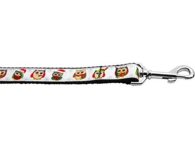 Christmas Dog & Cat Nylon Collar or Leash, "Snowy Owls"
