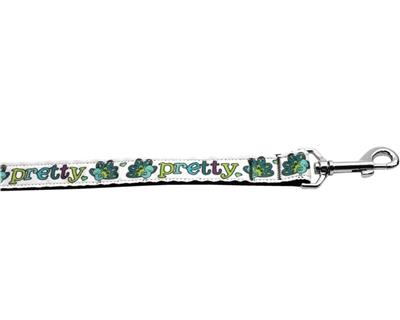 Dog & Cat Nylon Collar or Leash, "Pretty As A Peacock"