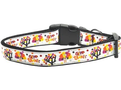 Thanksgiving Dog & Cat Nylon Collar or Leash, "Give Thanks"