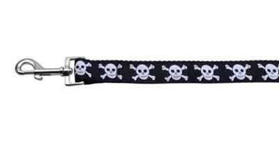 Dog & Cat Nylon Collar or Leash, "Skulls"