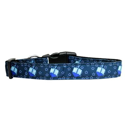 Hanukkah Dog & Cat Nylon Collar or Leash, "Dreidel, Dreidel, Dreidel"