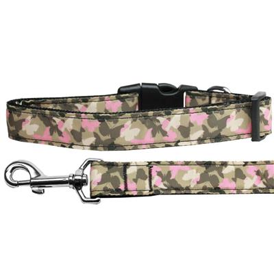 Dog & Cat Nylon Collar or Leash, "Camo Butterflies"