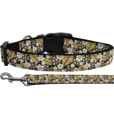 Dog & Cat Nylon Collar or Leash, "Autumn Leaves"