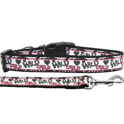 Dog & Cat Nylon Collar or Leash, "Wild Child"