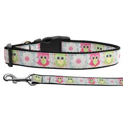 Dog & Cat Nylon Collar or Leash, "Sweet As Sugar Owls"
