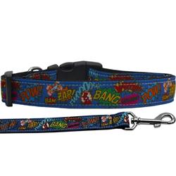 Dog & Cat Nylon Collar or Leash, "Superhero Sound Effects"