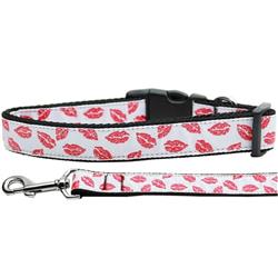 Dog & Cat Nylon Collar or Leash, "Sparkling Smooches"