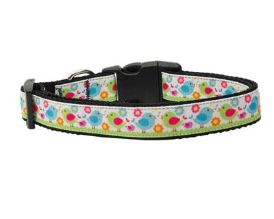 Dog & Cat Nylon Collar or Leash, "Chirpy Chicks"