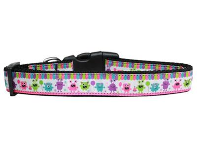 Dog & Cat Nylon Collar or Leash, "Party Monsters"