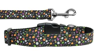 Halloween Dog & Cat Nylon Collar or Leash, "Halloween Confetti"