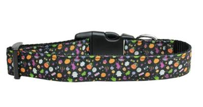 Halloween Dog & Cat Nylon Collar or Leash, "Halloween Confetti"