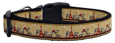 Dog & Cat Nylon Collar or Leash, "From Paris With Love"