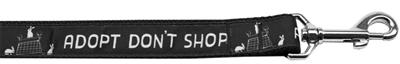 Dog & Cat Nylon Collar or Leash, "Adopt Don't Shop"