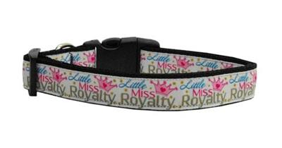 Dog & Cat Nylon Collar or Leash, "Little Miss Royalty"