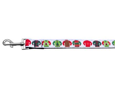 Christmas Dog & Cat Nylon Collar or Leash, "Ugly Sweater"