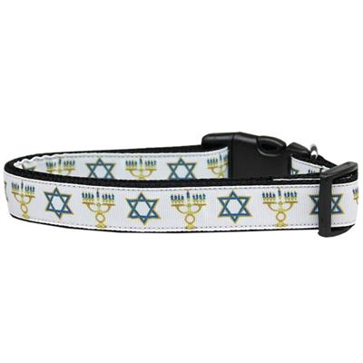 Hanukkah Dog & Cat Nylon Collar or Leash, "Jewish Traditions"