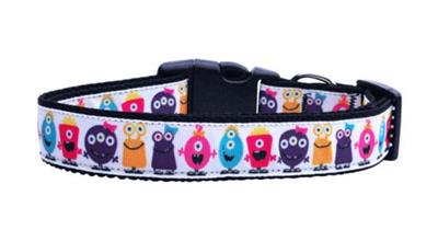 Dog & Cat Nylon Collar or Leash, "Monsters"