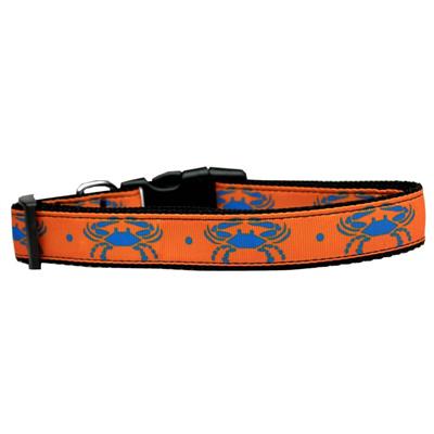 Dog & Cat Nylon Collar or Leash, "Blue Crabs"