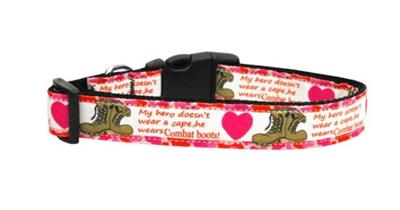 Dog & Cat Nylon Collar or Leash, "Combat Boots"