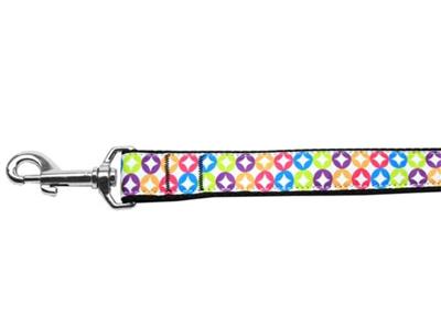 Dog & Cat Nylon Collar or Leash, "Bright Diamonds"