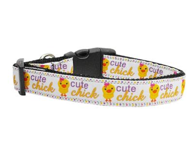 Dog & Cat Nylon Collar or Leash, "Cute Chick"