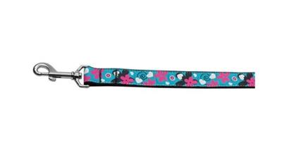 Dog & Cat Nylon Collar or Leash, "Aqua Love"