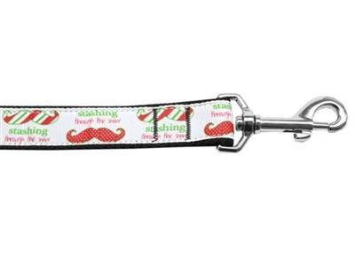Christmas Dog & Cat Nylon Collar or Leash, "Stashing Through The Snow"