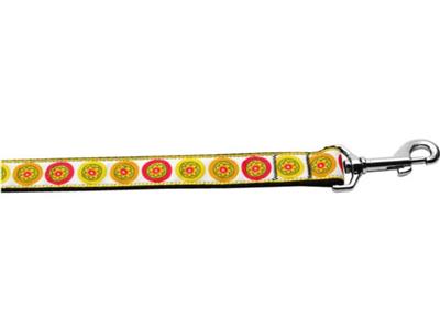 Dog & Cat Nylon Collar or Leash, "Autumn Daisies"