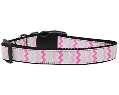 Dog & Cat Nylon Collar or Leash, "Sweet Chevron"