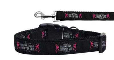 Dog & Cat Nylon Collar or Leash, "Country Girl"