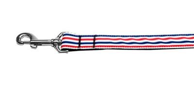 Dog & Cat Nylon Collar or Leash, "Patriotic Stripes"