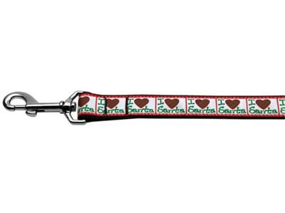 Christmas Dog & Cat Nylon Collar or Leash, "I Heart Santa"
