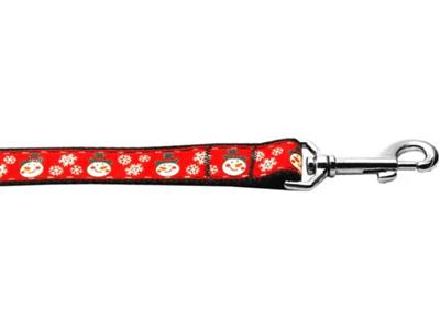 Christmas Dog & Cat Nylon Collar or Leash, "Snowmen"