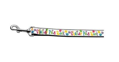 Dog & Cat Nylon Collar or Leash, "Shelter Pets Rock"