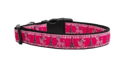 Dog & Cat Nylon Collar or Leash, "Poodles in Paris"