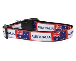 Dog & Cat Nylon Collar or Leash, "Australia Flag"