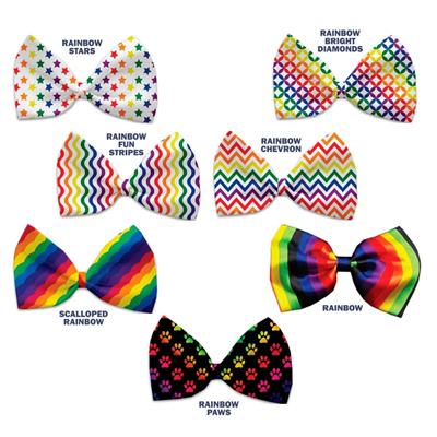 Dog & Cat Bow Ties, "Rainbow Pride Group"