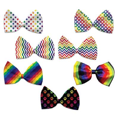 Dog & Cat Bow Ties, "Rainbow Pride Group"