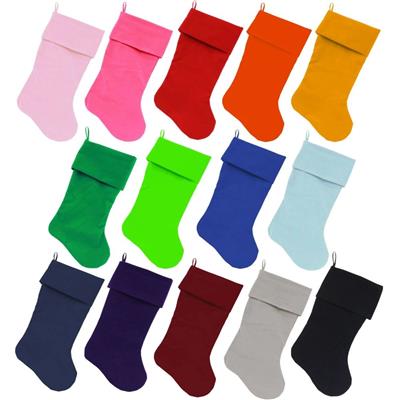 Velvet Christmas Stocking Blank, Plain